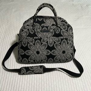 Vera Bradley Weekender - Black and White Floral